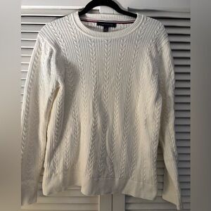 Tommy Hilfiger Cream Cable Knit Sweater